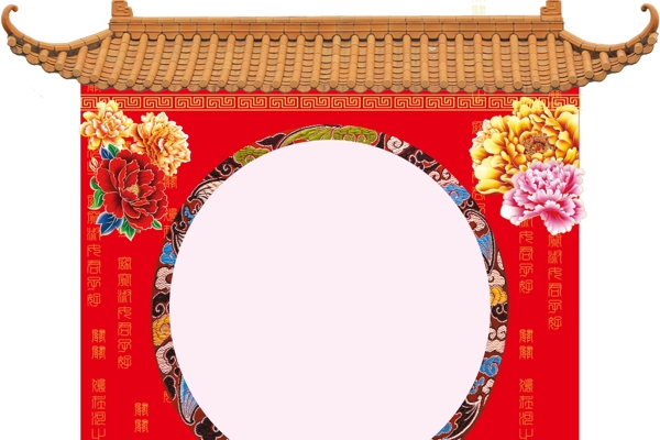 中式造型拱门图片