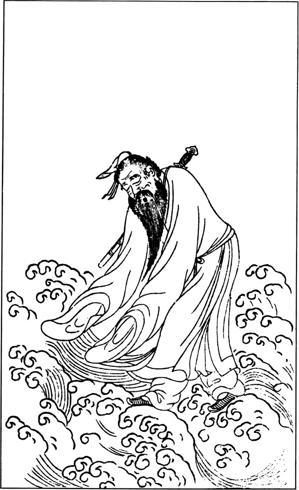 古版畫(huà)教化類(lèi)人物畫(huà)矢量EPS格式0434