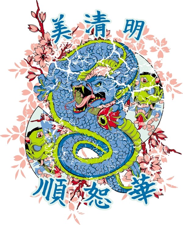 紋身圖案t恤花紋圖片