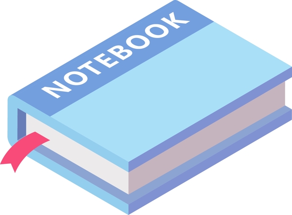 2.5Dnotebook扁平手绘可商用元素