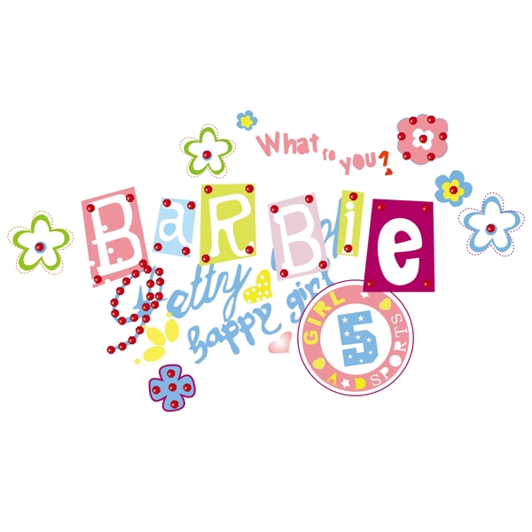 印花矢量圖女童卡通文字英文數(shù)字免費(fèi)素材