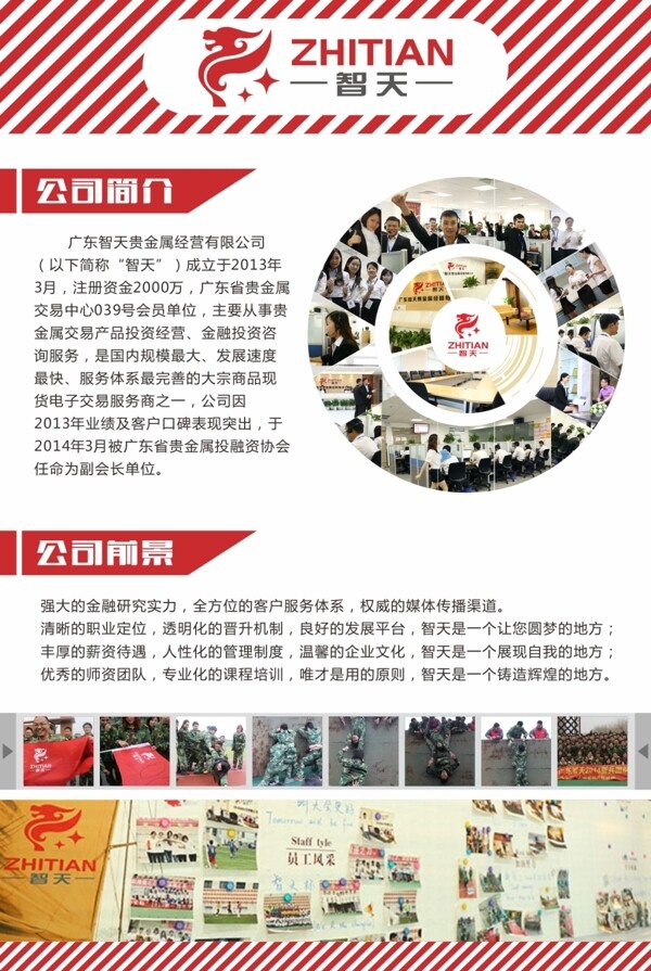 上海智天贵金属招聘海报企业文化极品设计