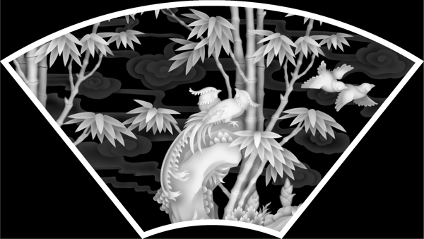 花鳥(niǎo)灰度圖圖片