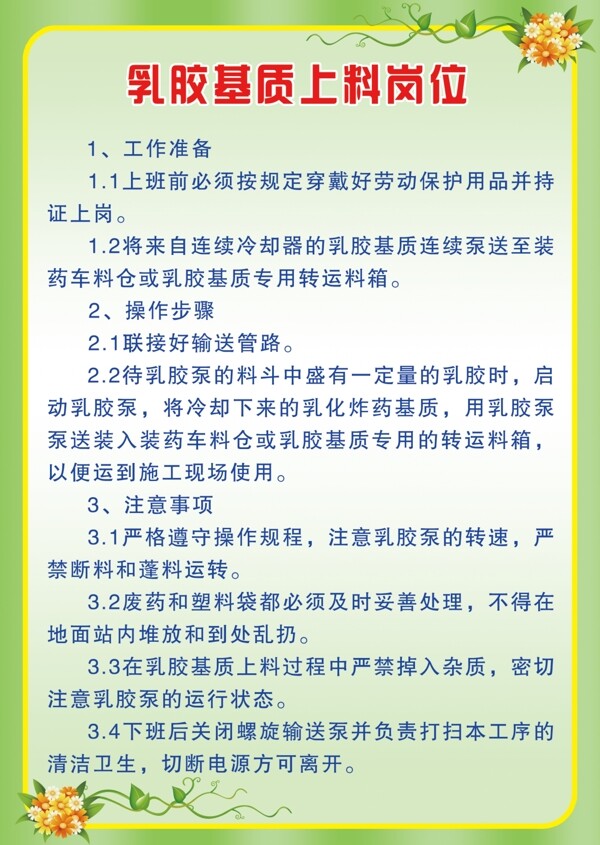 化工制度展板圖片