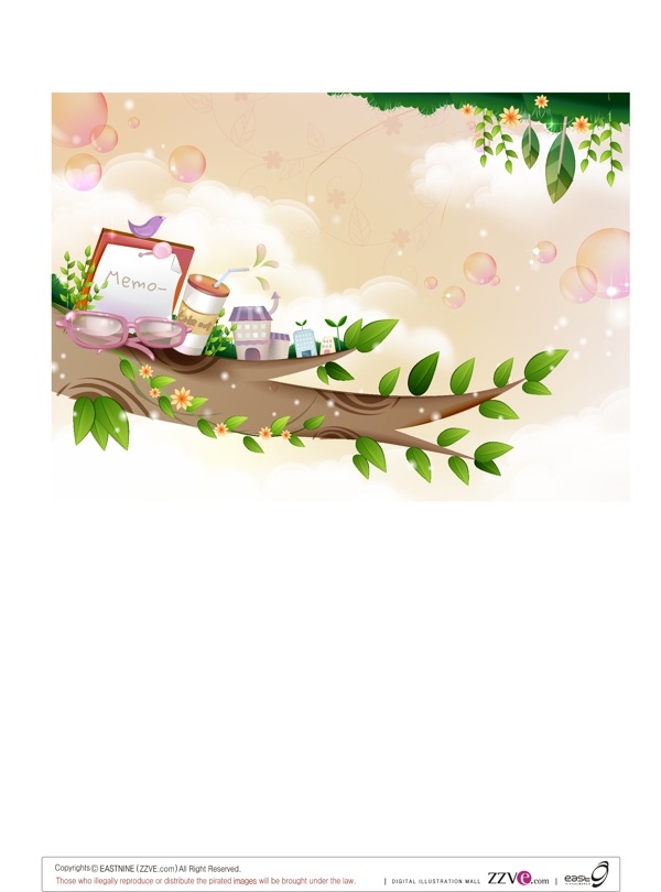 夢幻矢量圖片