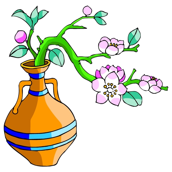 花卉古典插畫