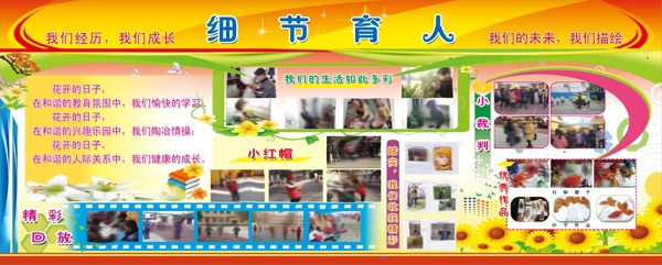 校園照片展板