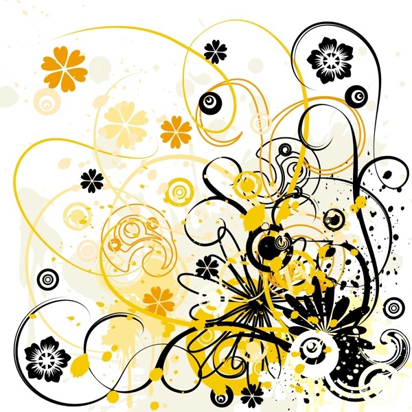 歐美花紋3813矢量EPS