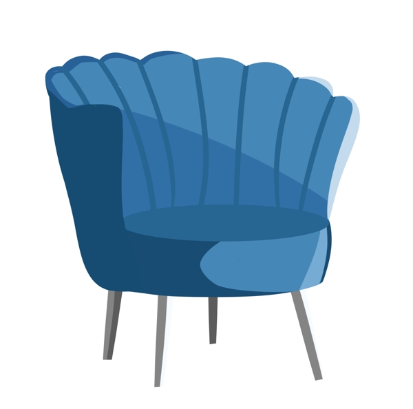 蓝色沙发椅子