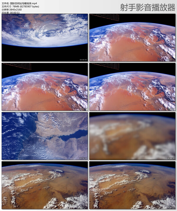 国际空间站鸟瞰地球