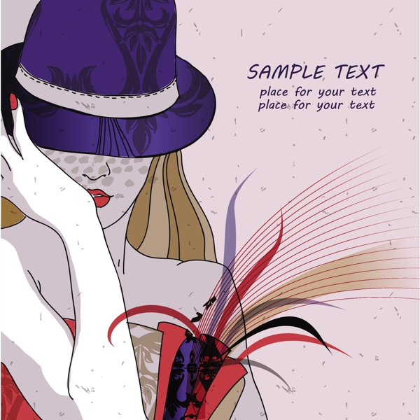 歐美花紋2399矢量EPS
