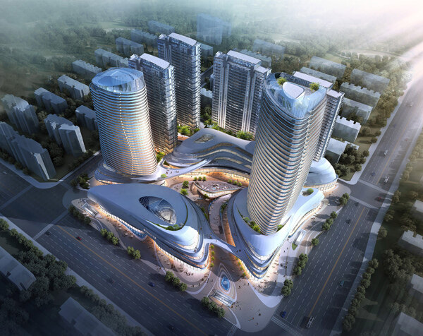 西安地鐵置業(yè)3d效果圖