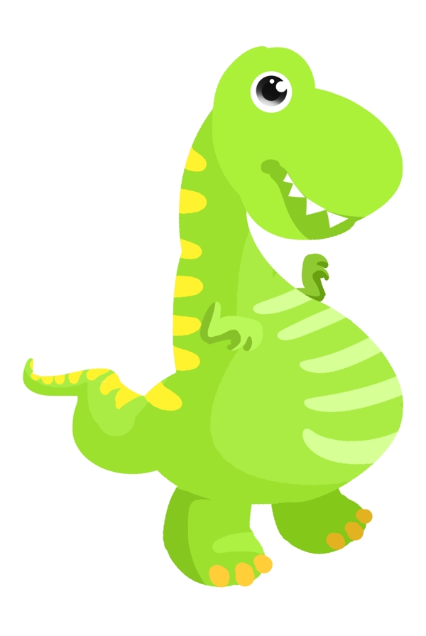 可爱动物恐龙插画