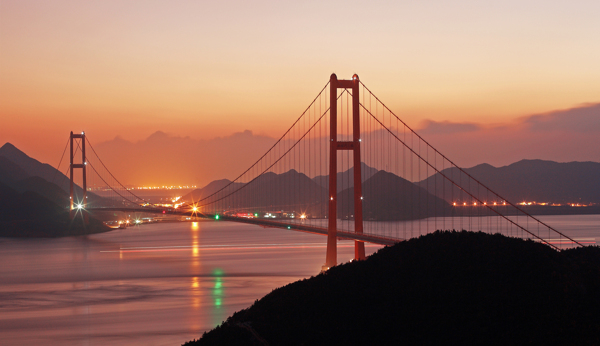 舟山跨海大桥夜景图片