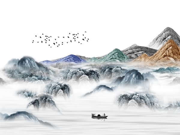 新中式背景墻