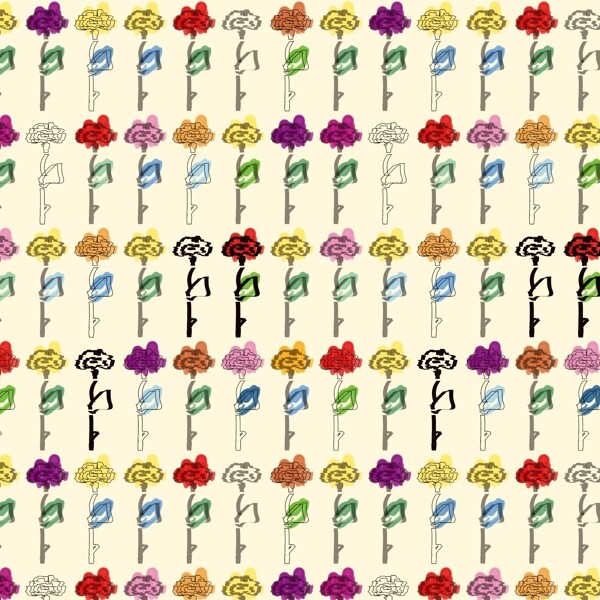 矢量圖田園風(fēng)植物花紋免費素材