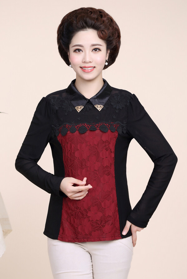 女裝媽媽裝淘寶女裝婦女裝圖片