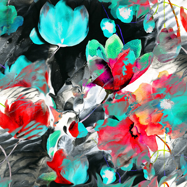 抽象花