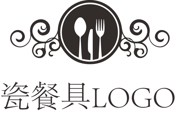 瓷餐具LOGO
