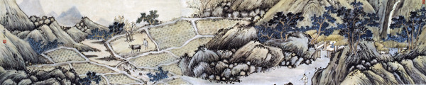耕讀圖圖片