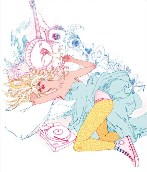 位圖插畫時尚插畫人物插畫插畫師免費素材