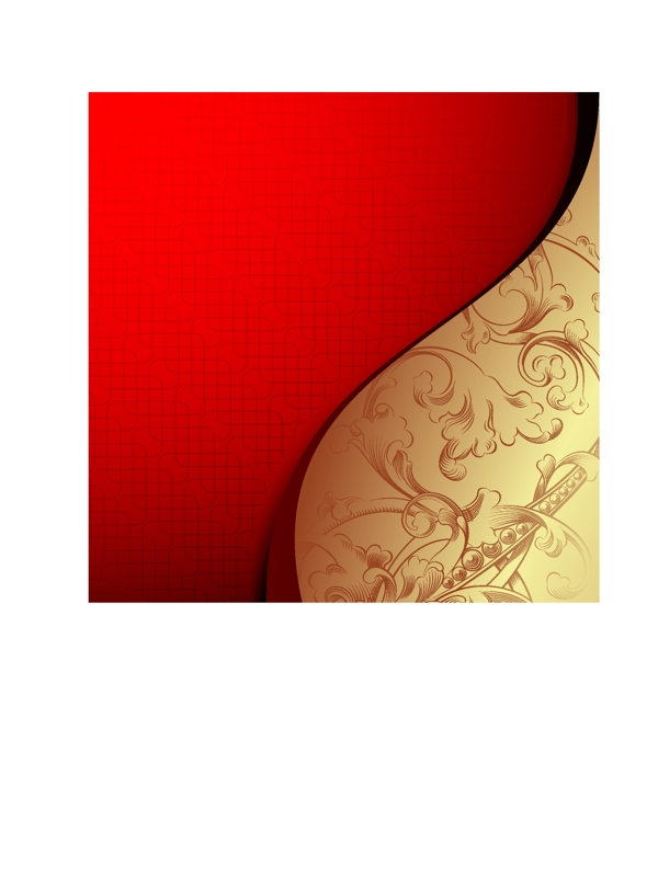 高贵红色格子花纹