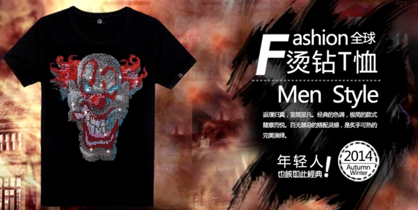 男士T恤海報(bào)