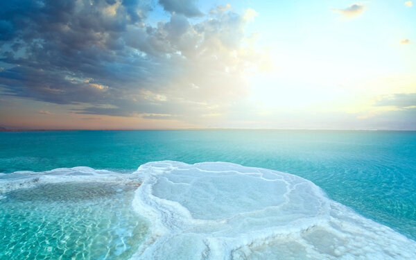 大海盐滩图片
