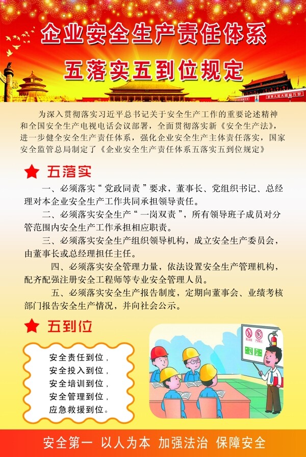 五落實五到位規(guī)定圖片