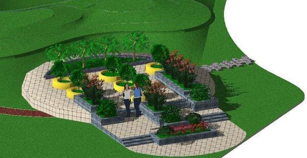 SketchUp7小景模型校園