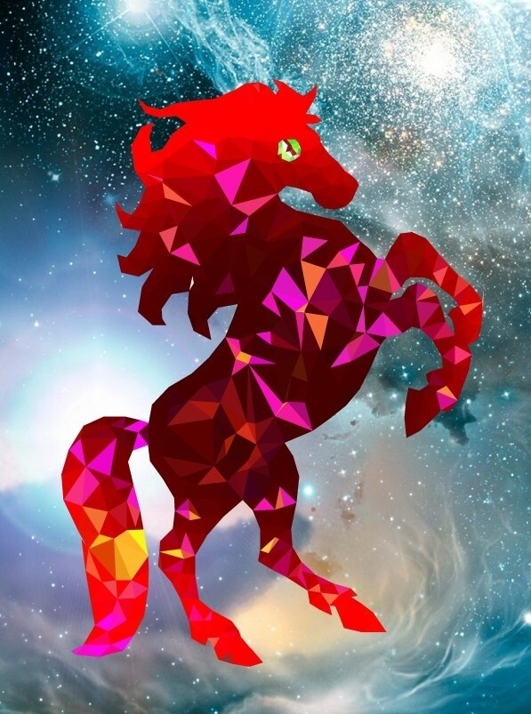 幾何圖形馬圖片