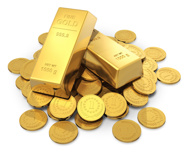 金條和金幣圖片