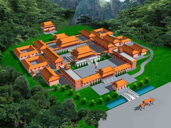 古建筑规划图图片