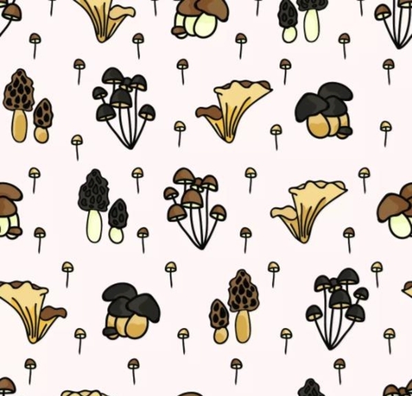 蘑菇满印壁纸