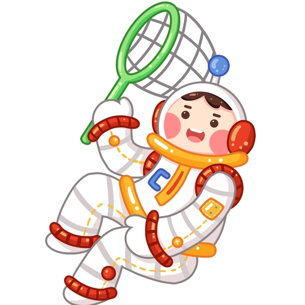 卡通可爱太空人人物设计