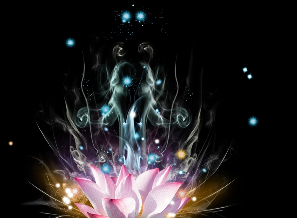 夢幻花紋圖片