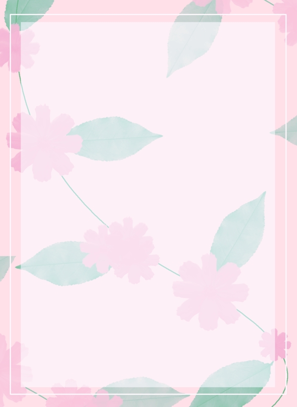 純?cè)瓌?chuàng)簡(jiǎn)約小清新花卉通用背景