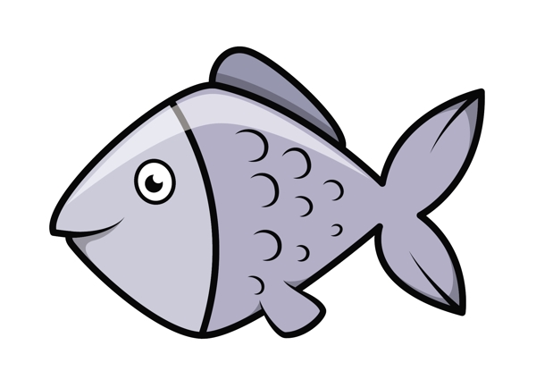 魚矢量卡通插畫