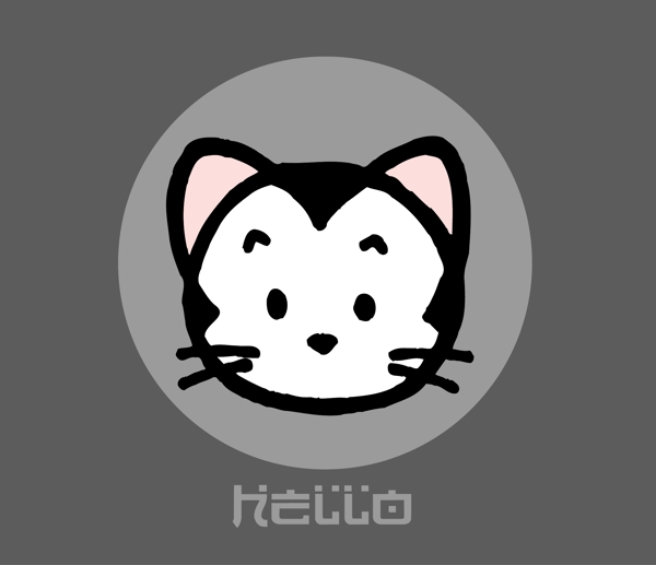 印花矢量圖卡通動(dòng)物貓可愛卡通圖文結(jié)合免費(fèi)素材