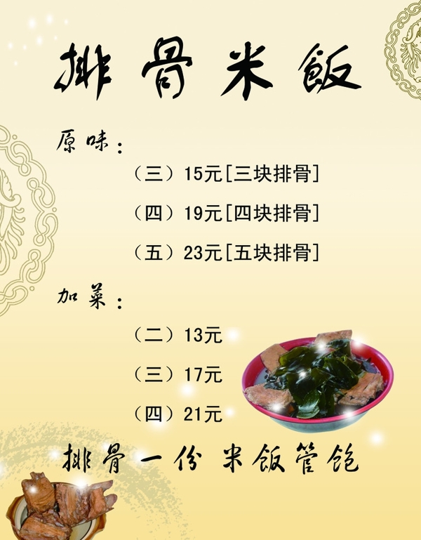 排骨米飯圖片