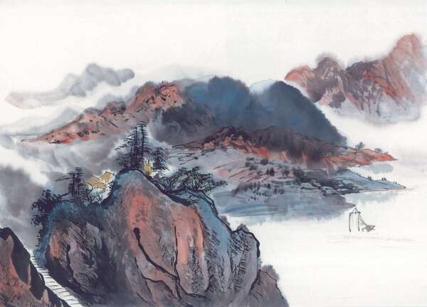 水墨山水畫(huà)圖片