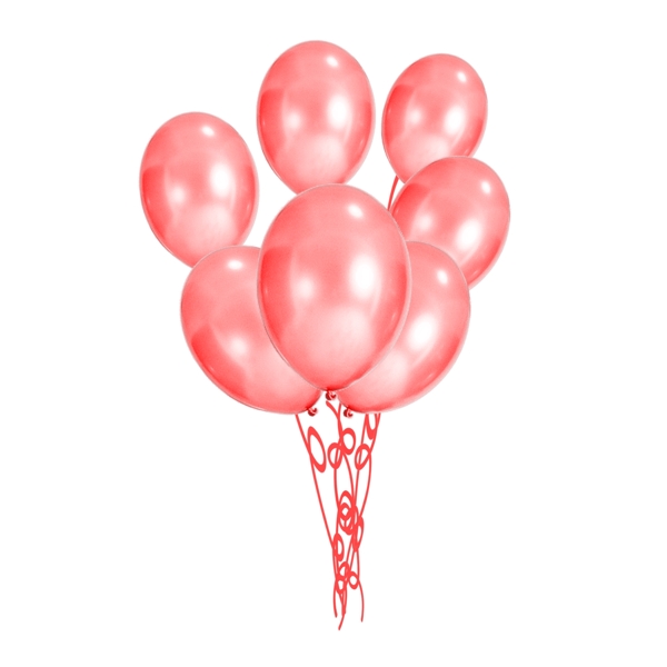 粉色珠光气球