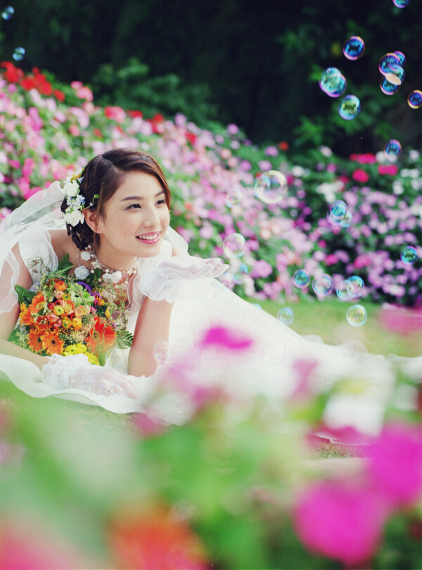 婚紗攝影樣片美麗新娘圖片