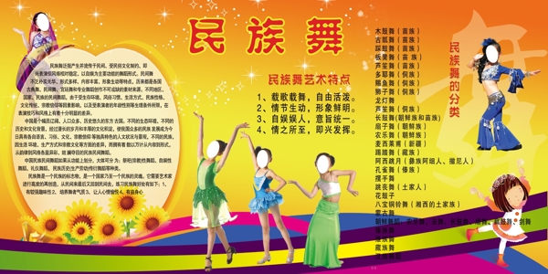 民族舞展板