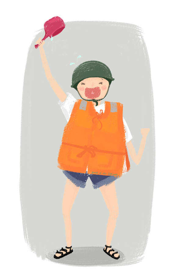 漂流插畫