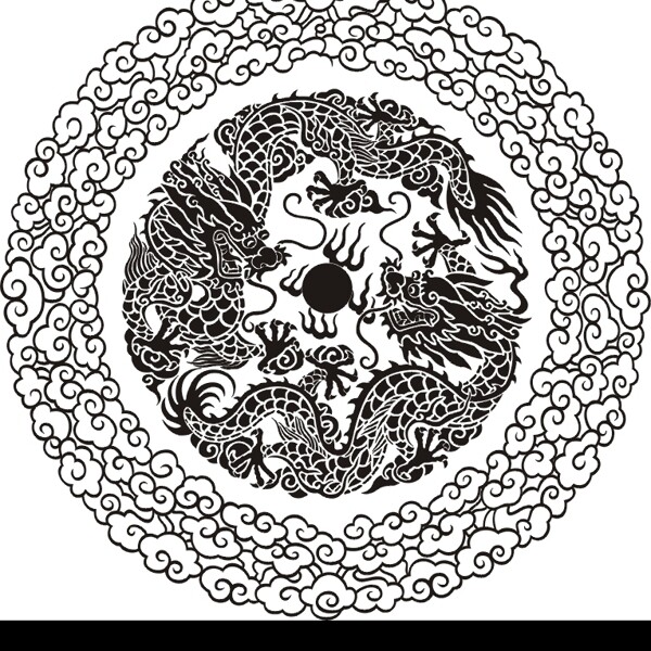 矢量雙龍