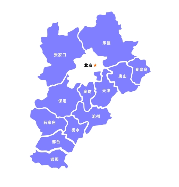 环京区域地图矢量