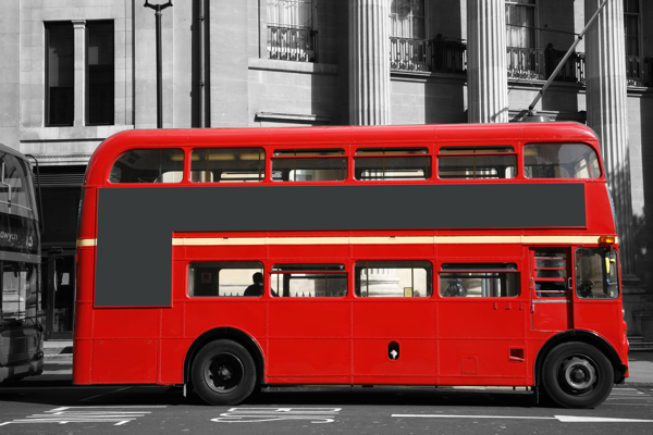 英国公车摄影图片