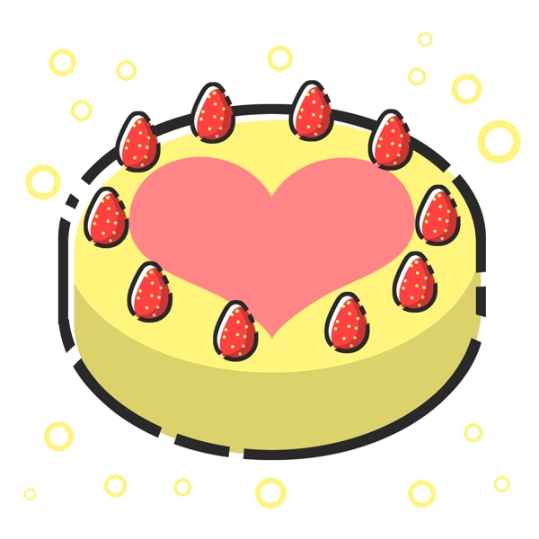 心形草莓蛋糕