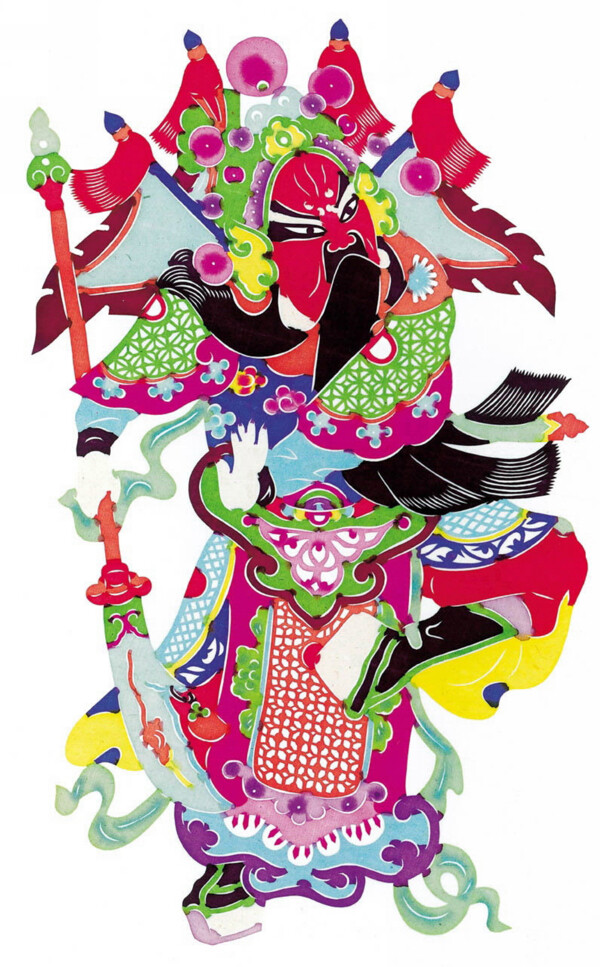 關(guān)羽剪紙